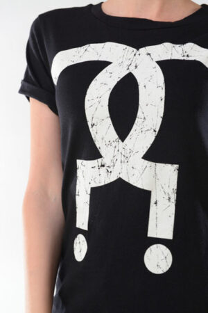 Double Question Mark Screen Print Tee