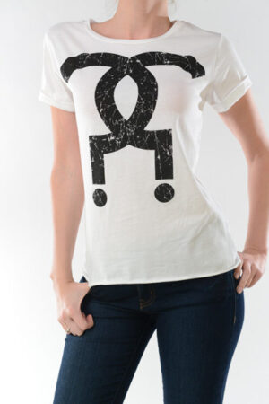 Double Question Mark Screen Print Tee