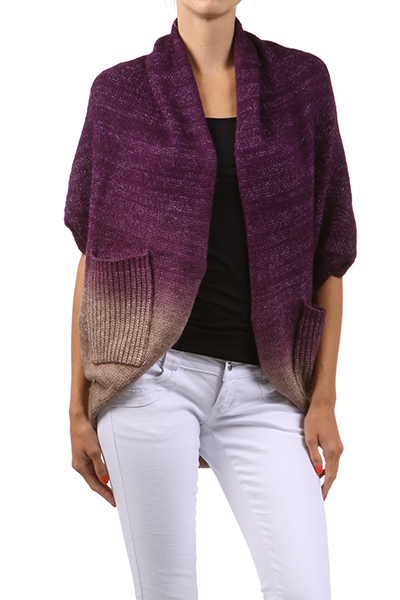 M-Rena Open Ombre Cardigan With Pockets