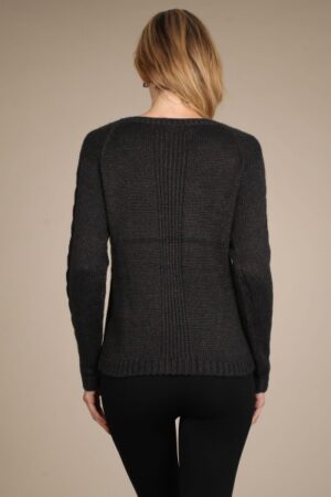 M-Rena Long Sleeve Cable Knit Sweater