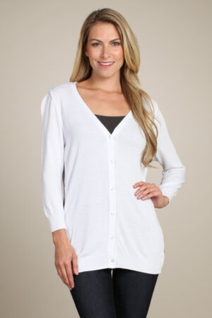M-Rena Three-Quarter Sleeve Charming Cardigan