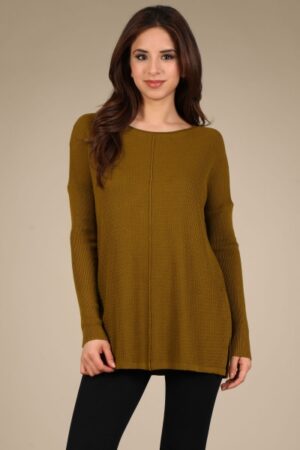 M-Rena Loose Fit Long Sleeve Tunic Top