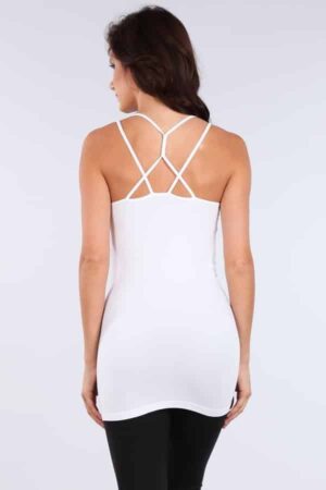 M. Rena Multi Criss Cross Back Strap Camisole