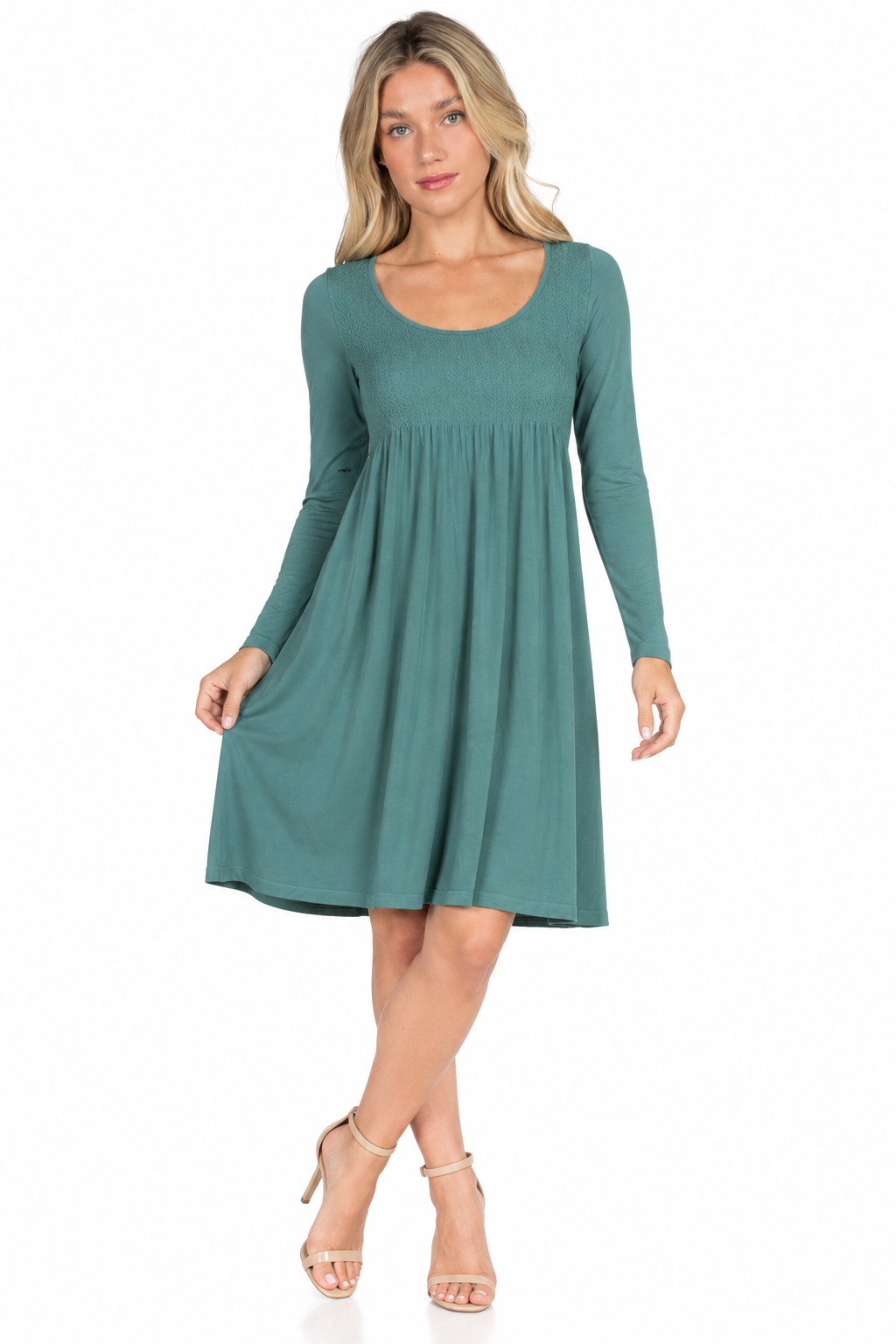 M. Rena Smocked Seamless Baby Doll Dress - Image 3