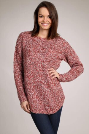 M.Rena Shirttail Tunic Warm Sweater