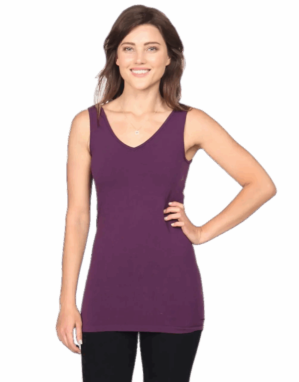 M. Rena Reversible Scoop/V-Neck Tank Top - Image 3