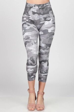 M. Rena Seamless Crop Camouflaged Leggings