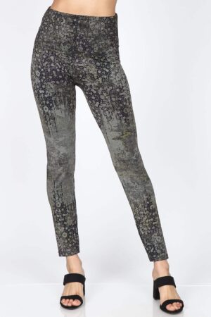 M.Rena pinwheel wallpaper Print Tummy Control Legging