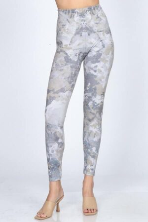 M. Rena Camo Print Tummy Control Leggings