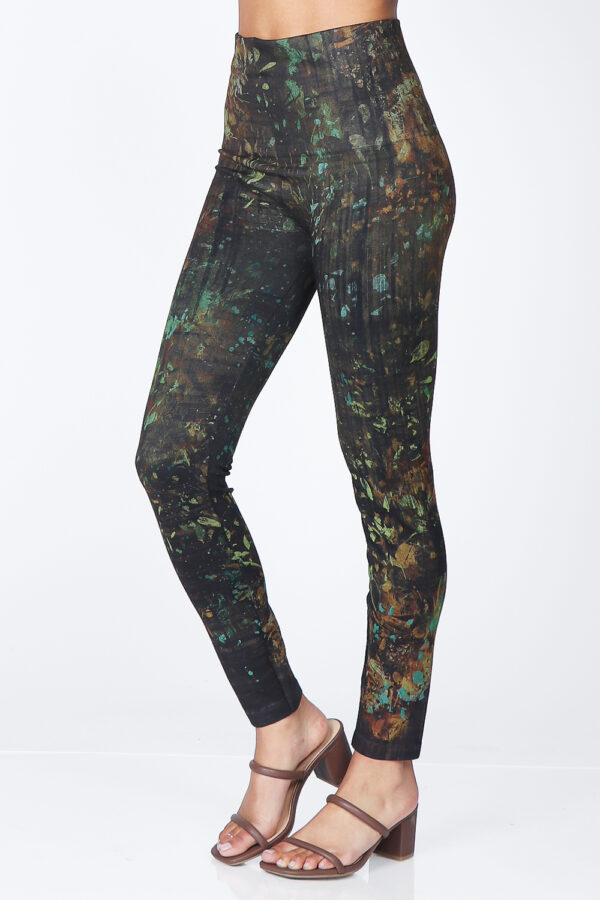 M. Rena Deep Forest Print Leggings