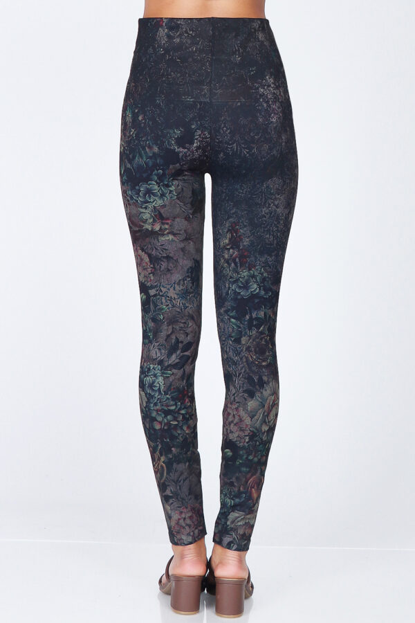 M. Rena Midnight Floral Print Leggings