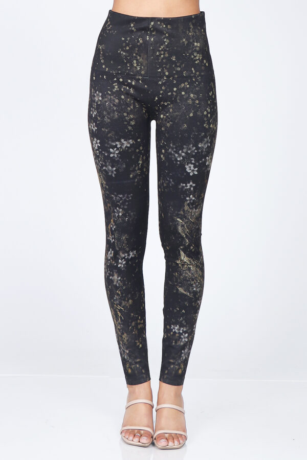 M. Rena Romantic Foliage Print Leggings