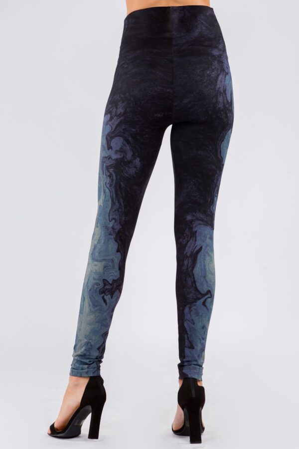 M. Rena Watercolor Oil Slick Print Legging