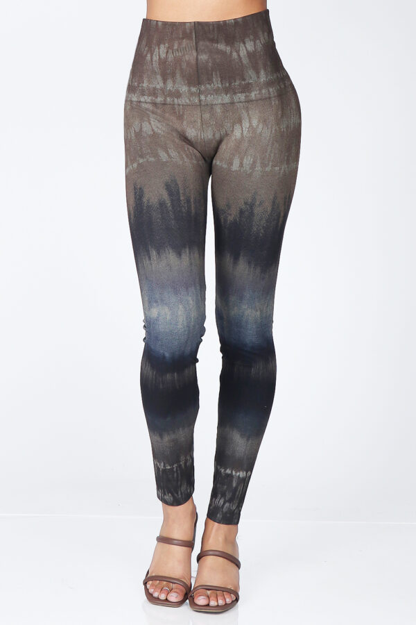 allover tie-dye printed leggings