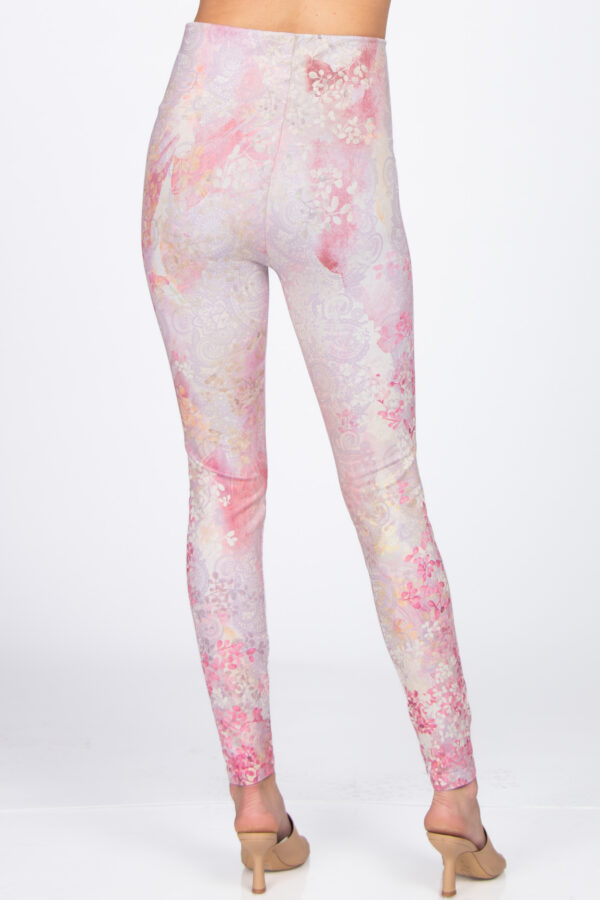 M. Rena Bridal Rose Print Tummy Control Leggings - Image 3