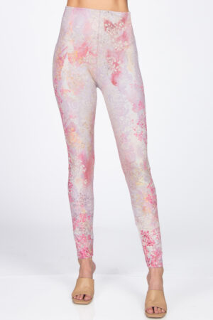 M. Rena Bridal Rose Print Tummy Control Leggings
