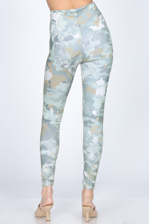M. Rena Camo Print Tummy Control Leggings - Image 4