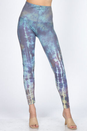 M. Rena Tie Dye Print Tummy Control Leggings