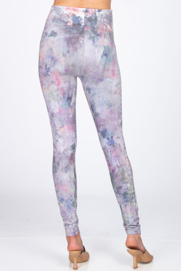M. Rena Water Colors Print Tummy Control Leggings - Image 3