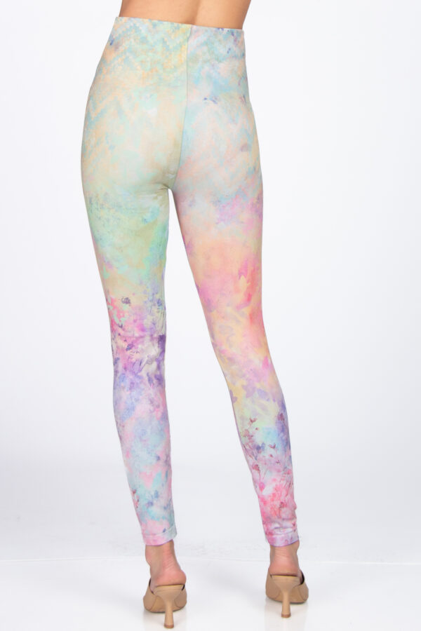 M. Rena Water Colors Print Tummy Control Leggings - Image 3