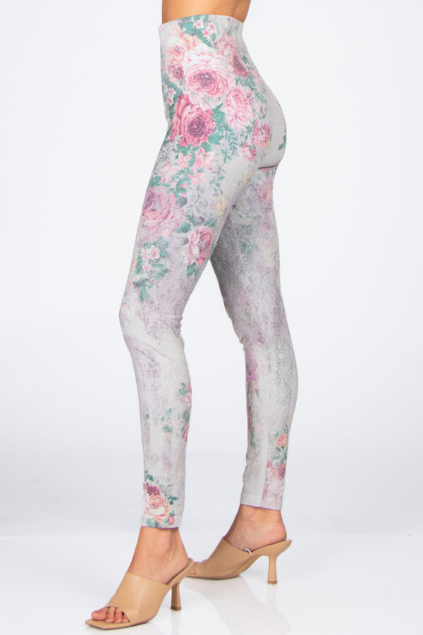 M. Rena Floral Print Tummy Control Leggings - Image 2