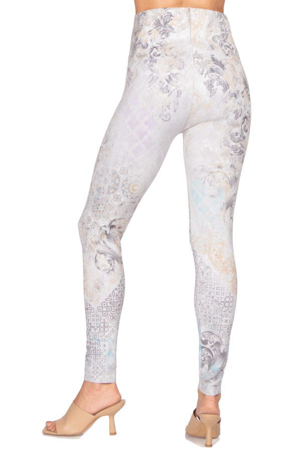 M. Rena Geometric Tummy Tuck Leggings - Image 3
