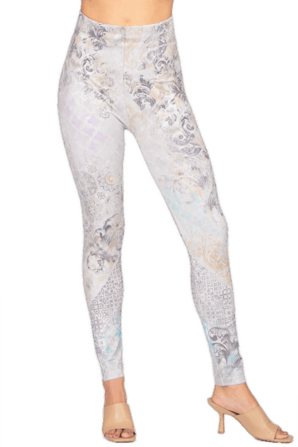 M. Rena Geometric Tummy Tuck Leggings