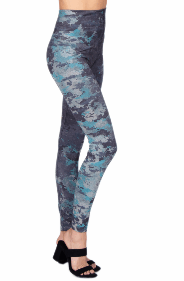 M. Rena Tie Dye Print Tummy Control Leggings - Image 2