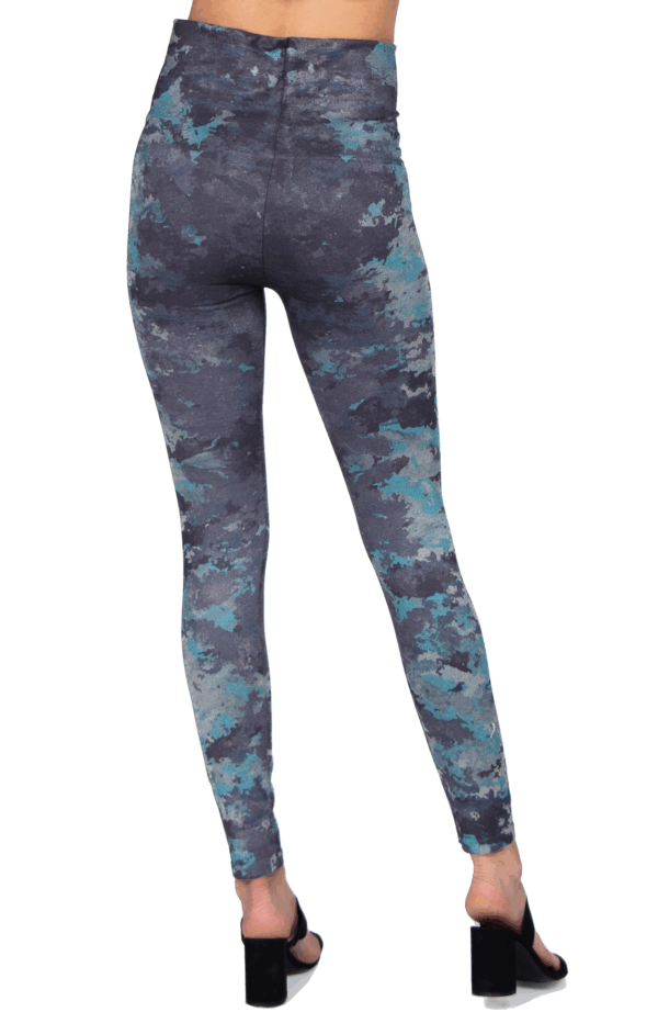 M. Rena Tie Dye Print Tummy Control Leggings - Image 3