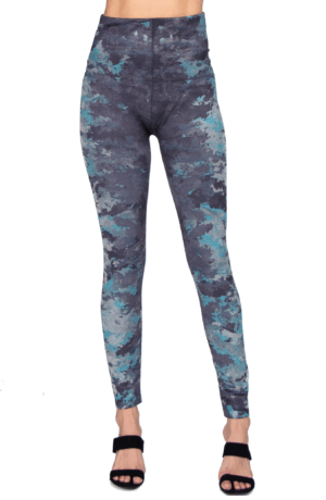 M. Rena Tie Dye Print Tummy Control Leggings