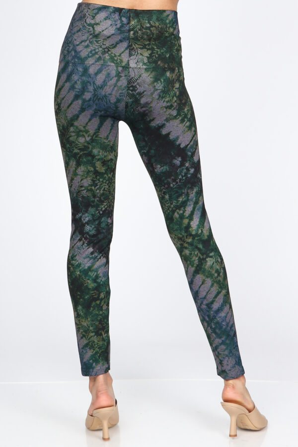 M. Rena Tie Dye Print Tummy Control Leggings - Image 3