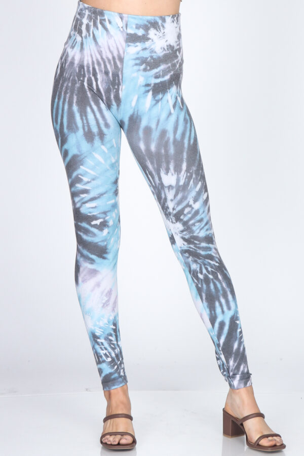 M. Rena Tie Dye Print Tummy Control Leggings - Image 2