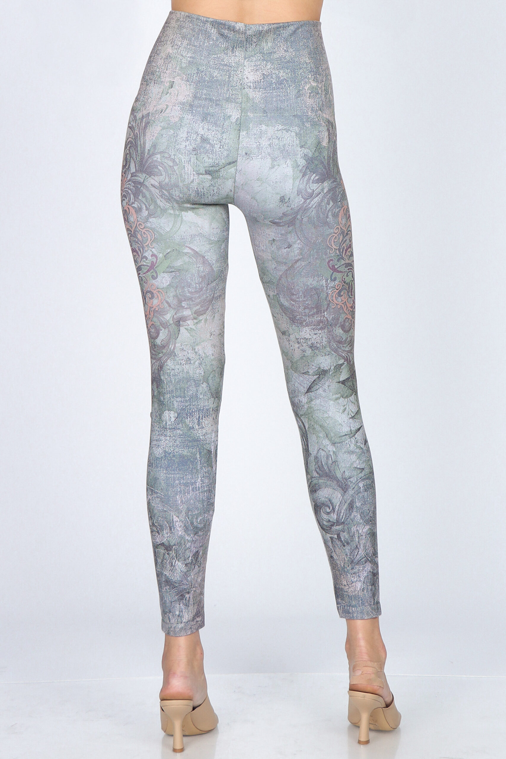 M. Rena Geometric Tummy Tuck Leggings - Image 3