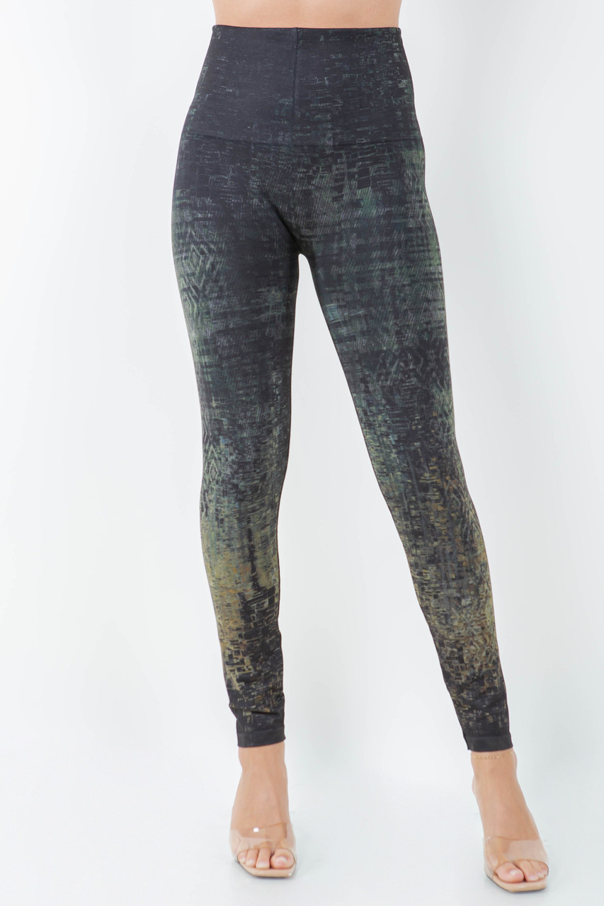 M. Rena Geometric Tummy Tuck Leggings