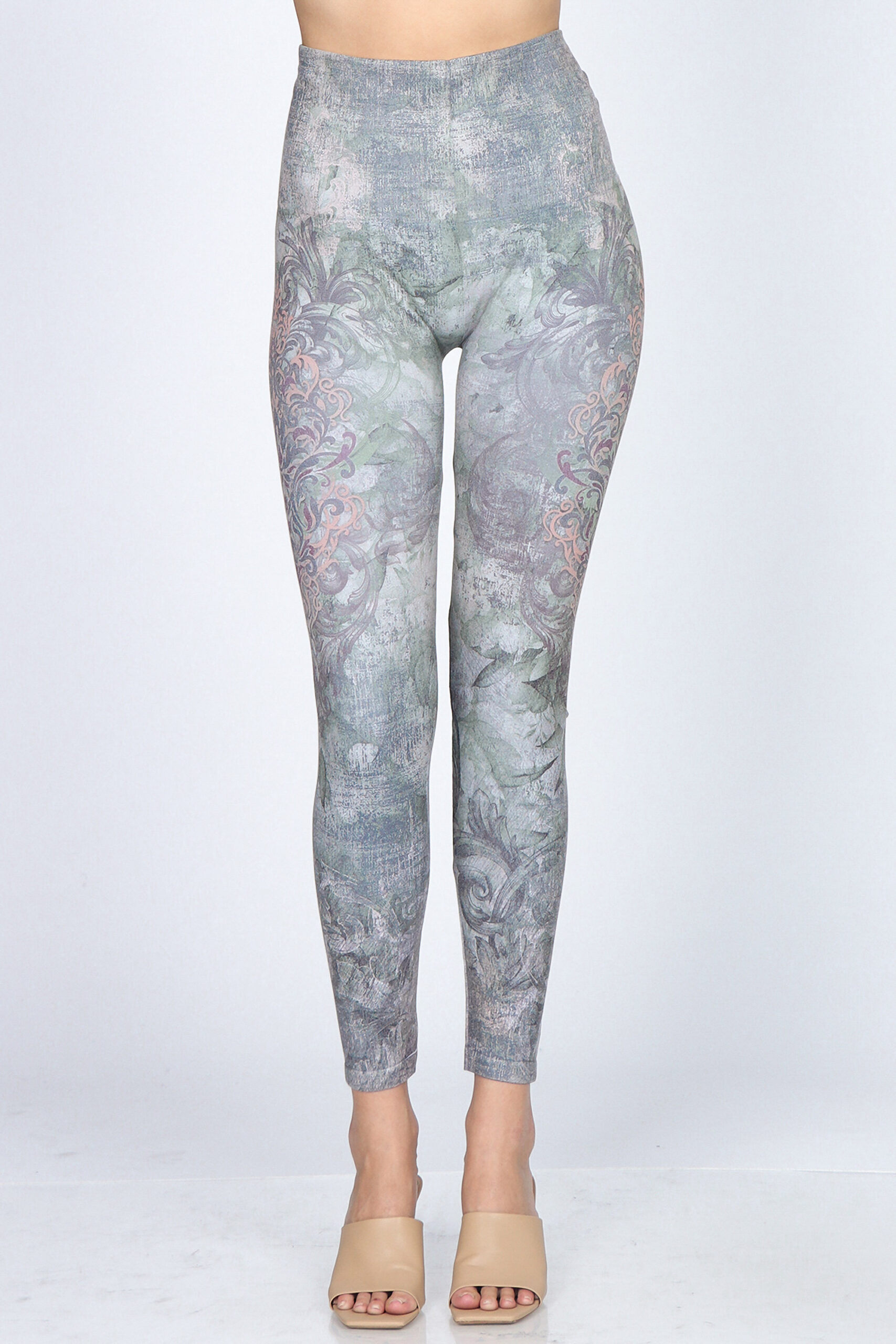 M. Rena Geometric Tummy Tuck Leggings - Image 2