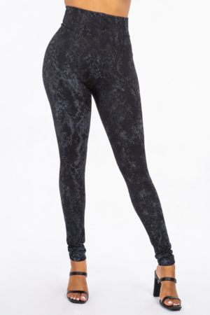 M. Rena Snake Print Tummy Control Leggings
