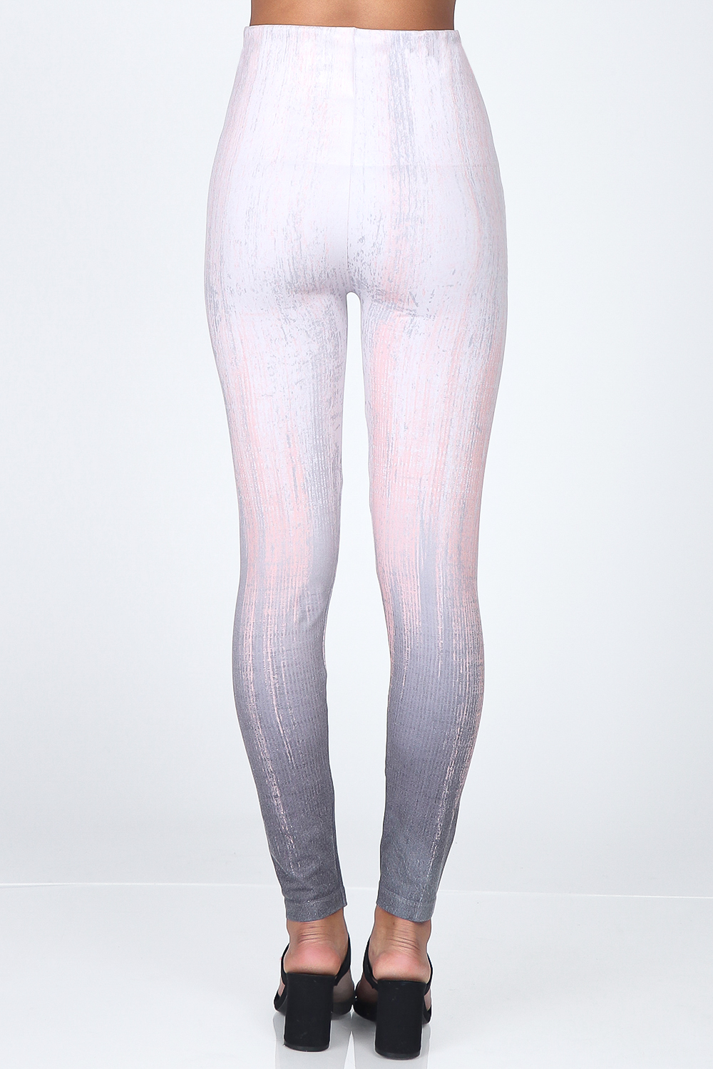 M. Rena Subtle Rising Streaks Print Leggings - Image 4