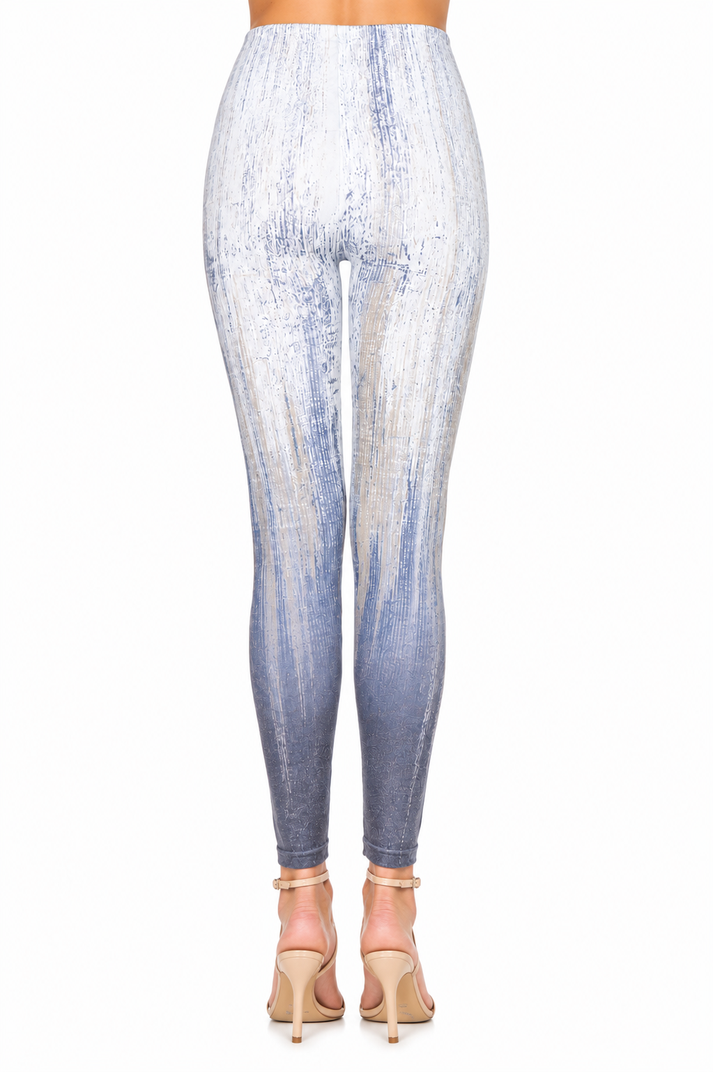 M. Rena Subtle Rising Streaks Print Leggings - Image 3