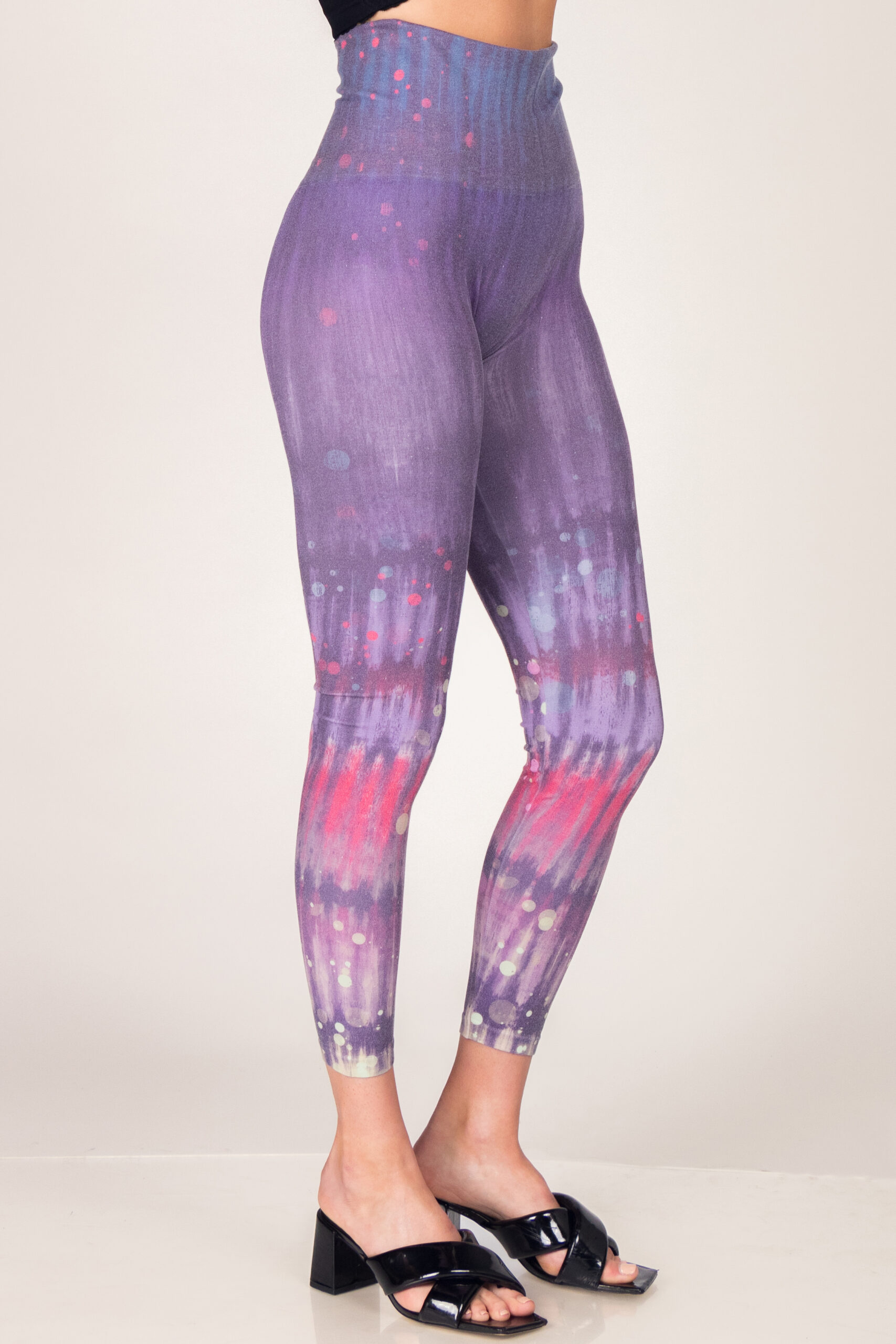 M. Rena Tie Dye Print Tummy Control Leggings - Image 2