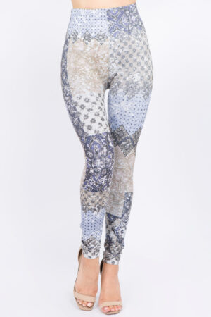 M. Rena Vintage Patchwork Leggings