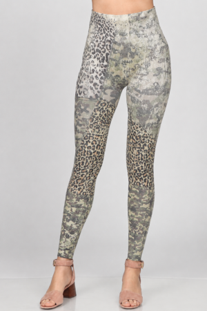 M. Rena Camo Cheetah Print Leggings