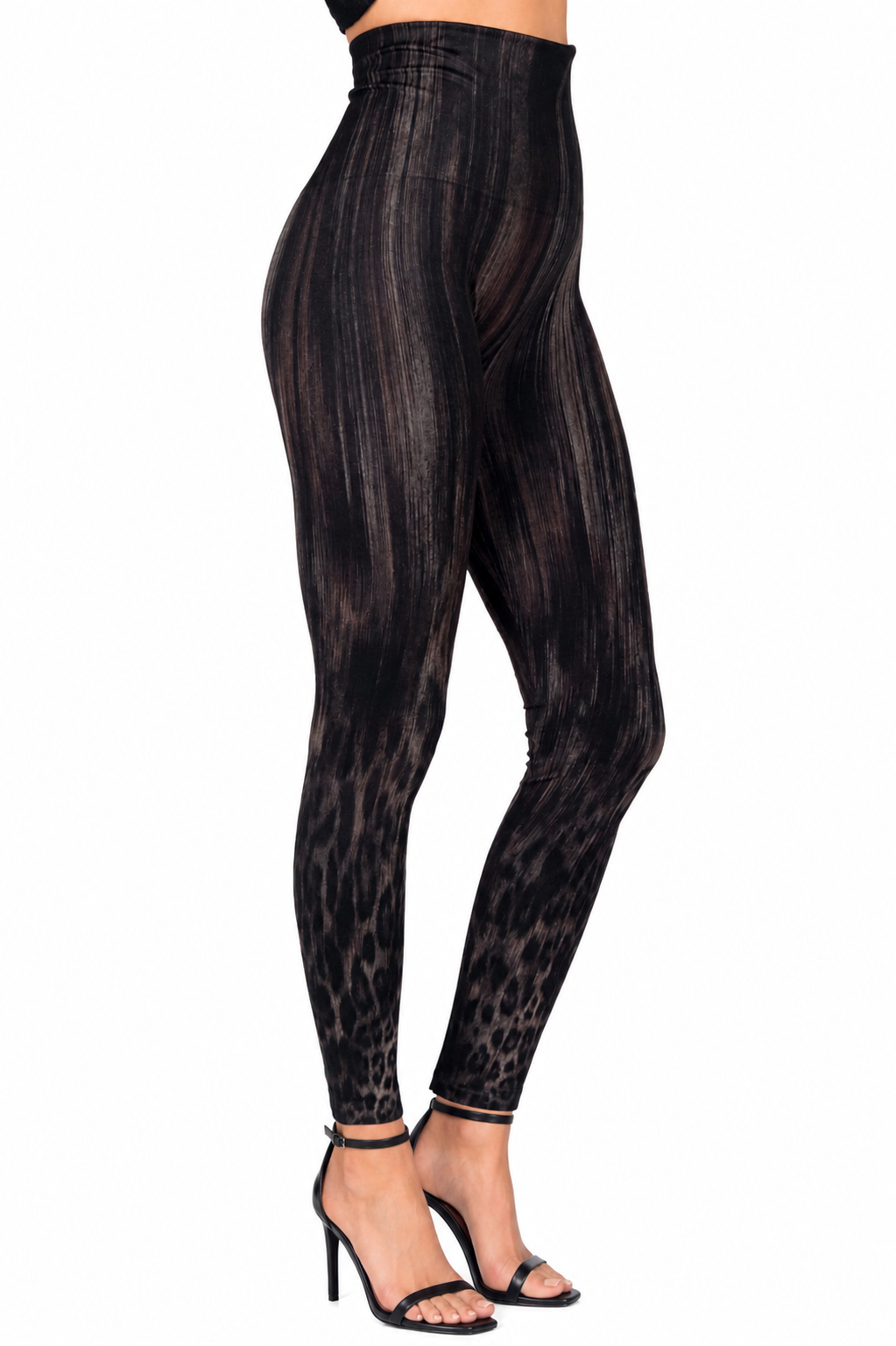 M. Rena Midnight Brushstroke Tummy Control Leggings. - Image 2
