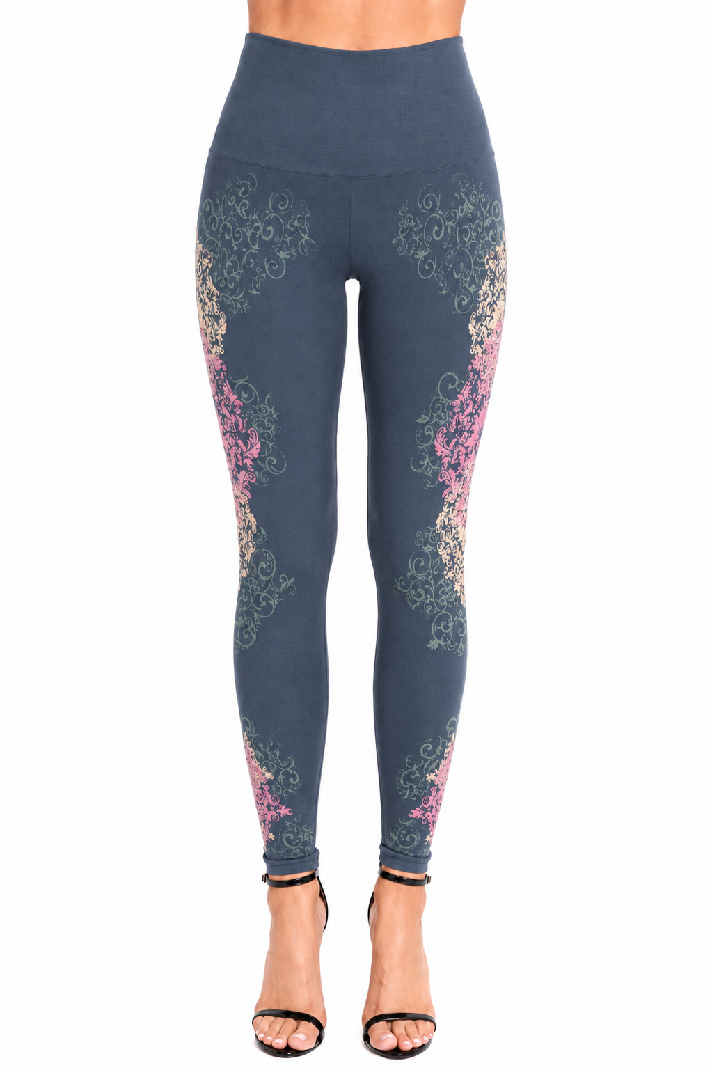 M. Rena Damask High-Waisted Leggings