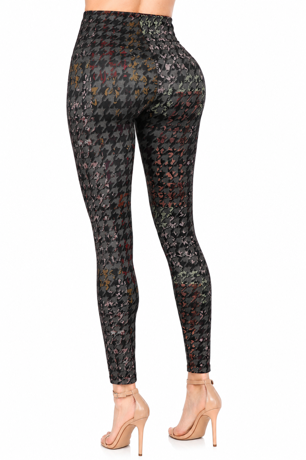 M. Rena Multicolor Houndstooth High-Waisted Leggings - Image 3