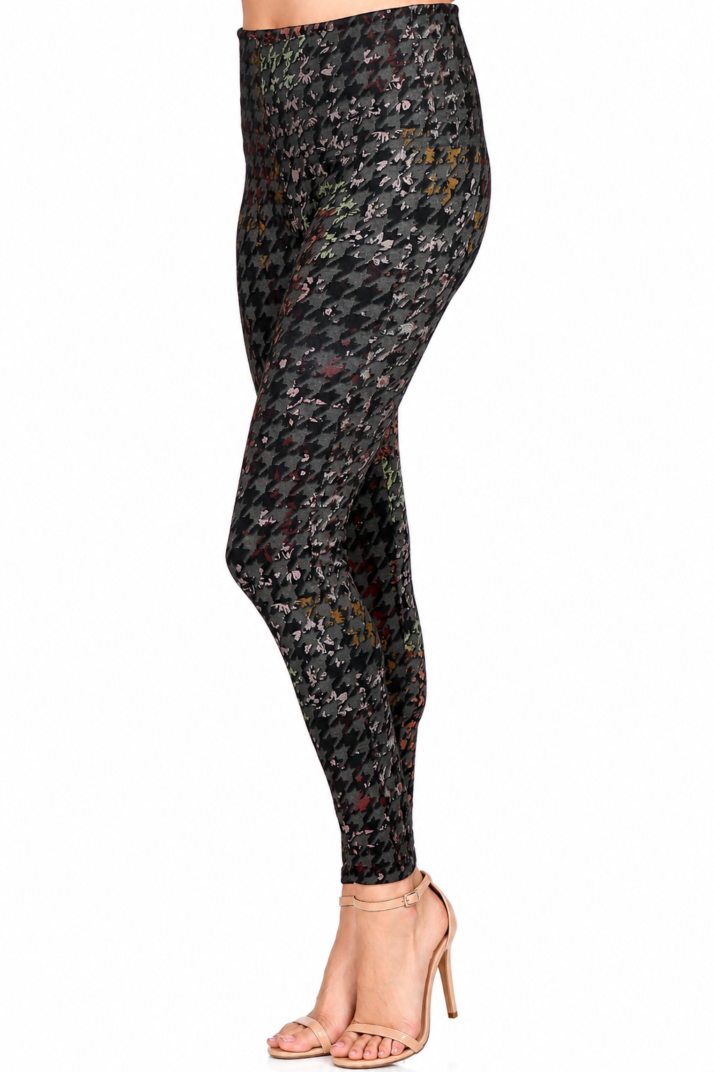 M. Rena Multicolor Houndstooth High-Waisted Leggings - Image 2