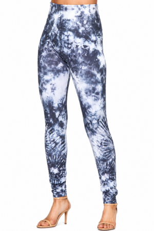 M. Rena Tie Dye High-Waisted Printed Leggings