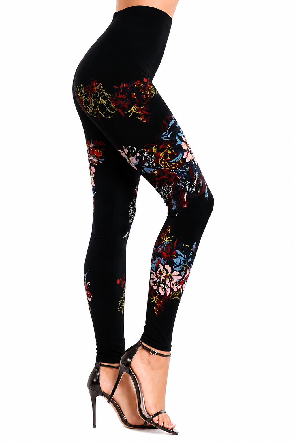 M. Rena Floral High-Waisted Leggings - Image 2