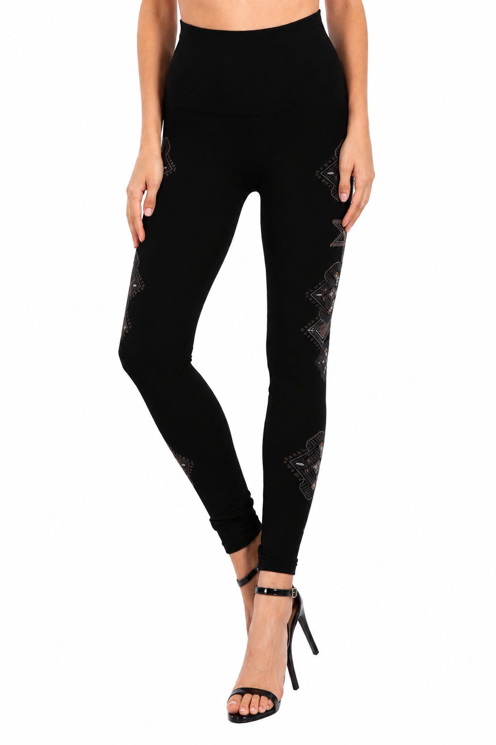 M. Rena Women's High-Waisted Mandala Print Leggings - Image 2