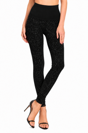 M. Rena Women's High-Waisted Speckled Print Leggings