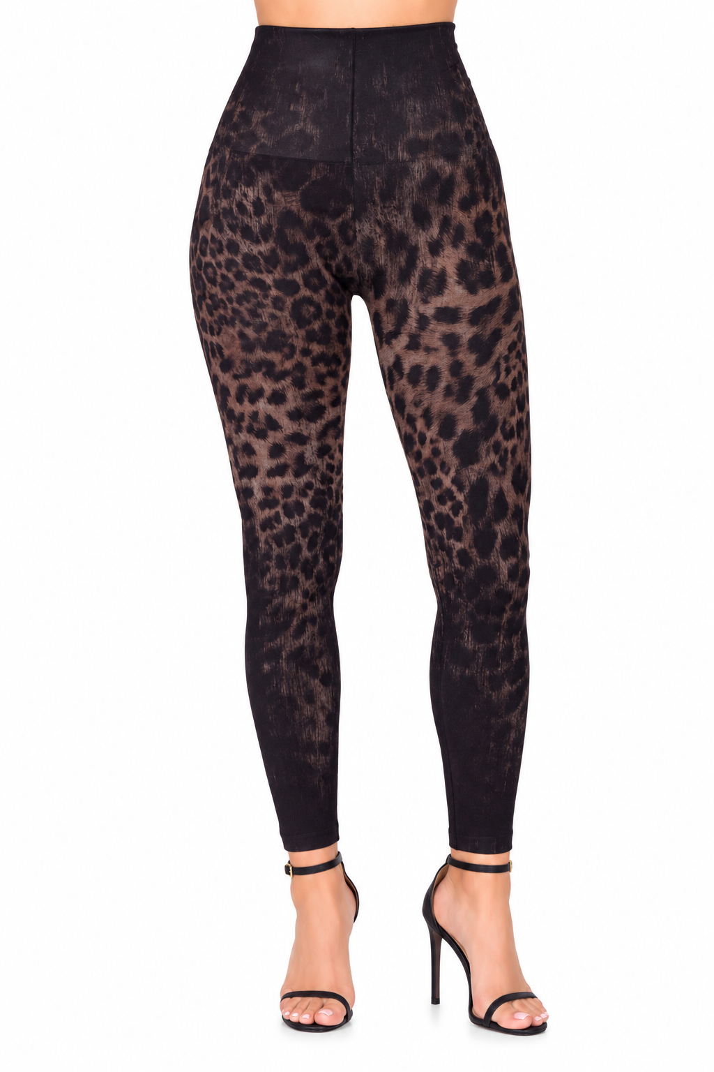 M. Rena Leopard Animal Print Tummy Tuck Leggings